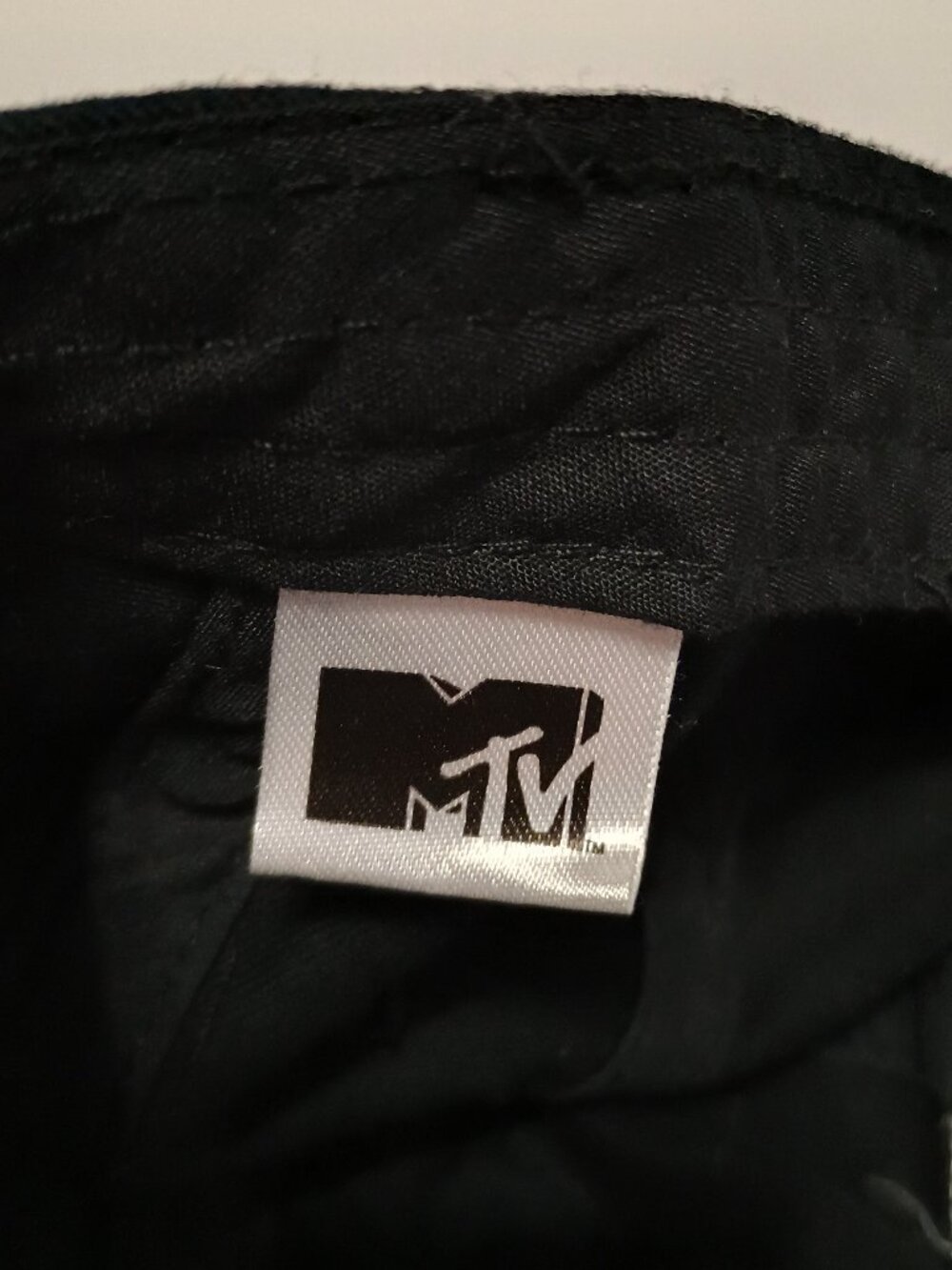 Vintage MTV Music Television Black Embroidered Logo Baseball Cap Hat - Picture 6 of 6